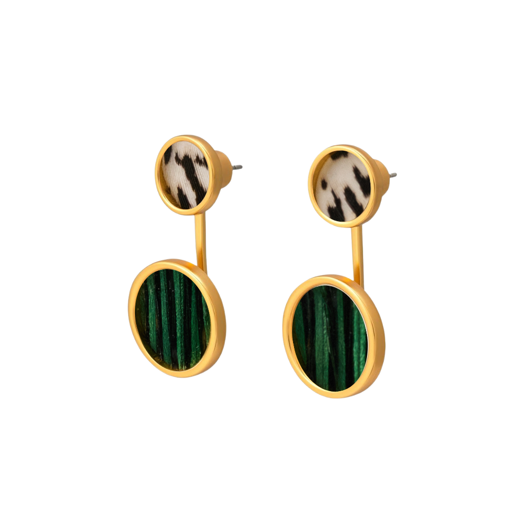 Talia Bezel Jacket Earring