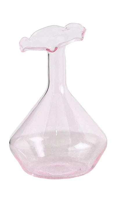 BMH - 8.5" Pink Angled Bud Vase