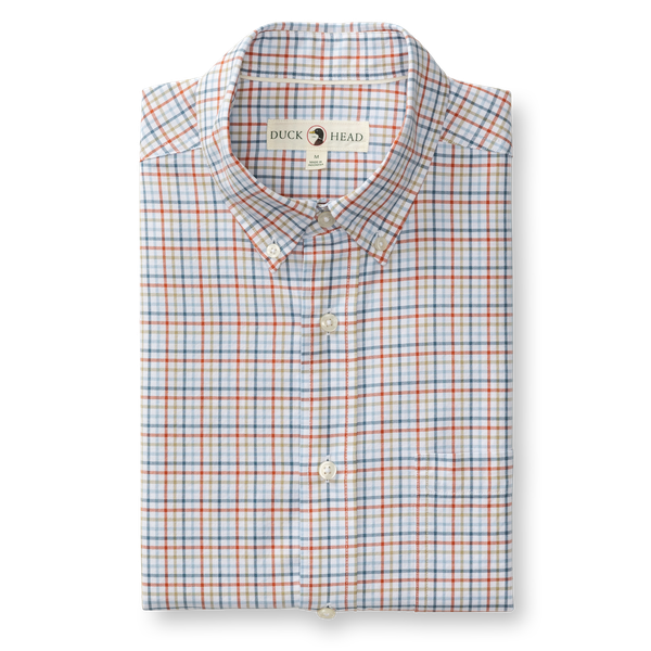 LS Cotton Oxford Sport Shirt - Bennet - Burnt Brick