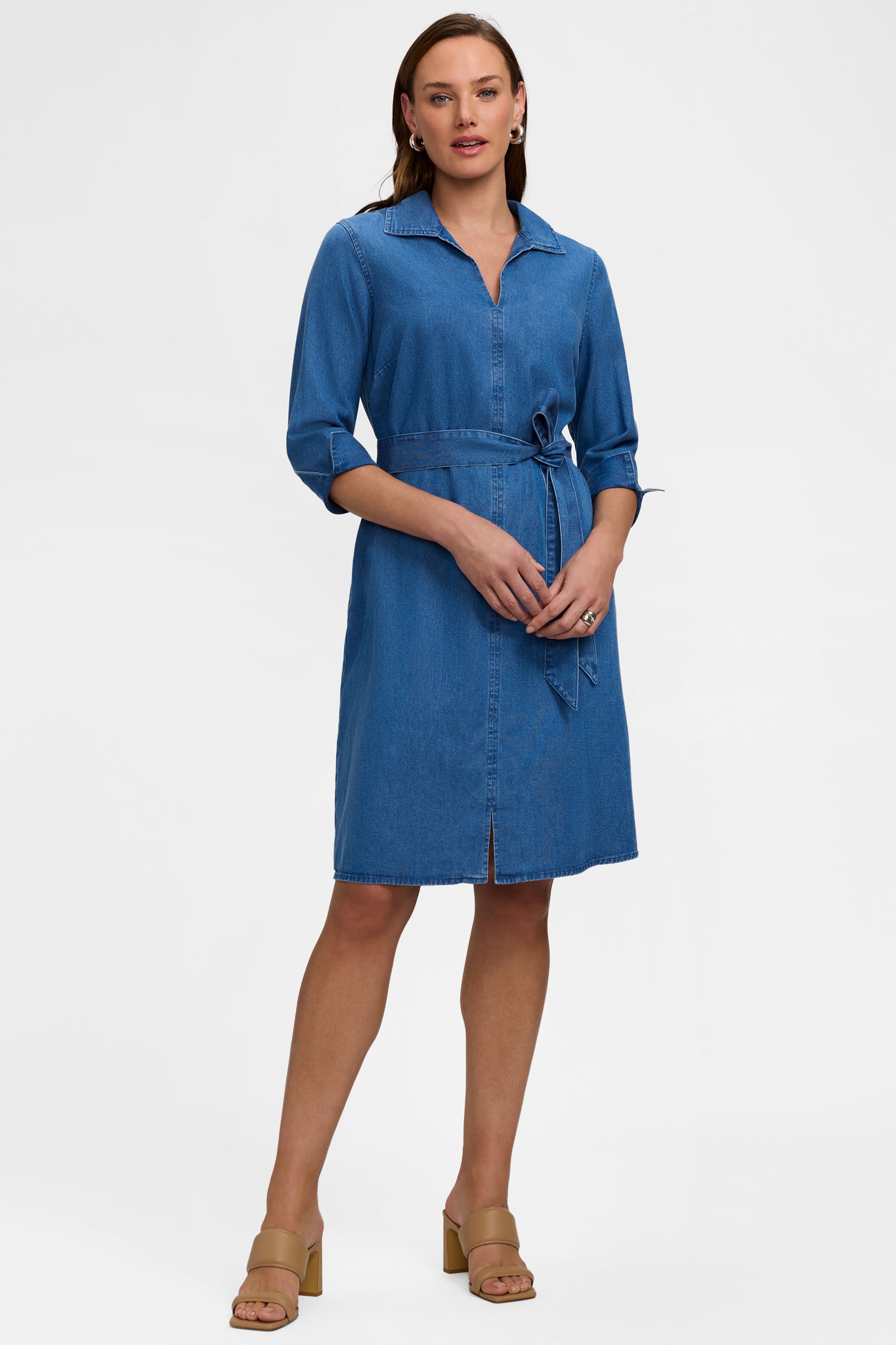 Agnes 3/4 Denim Dress
