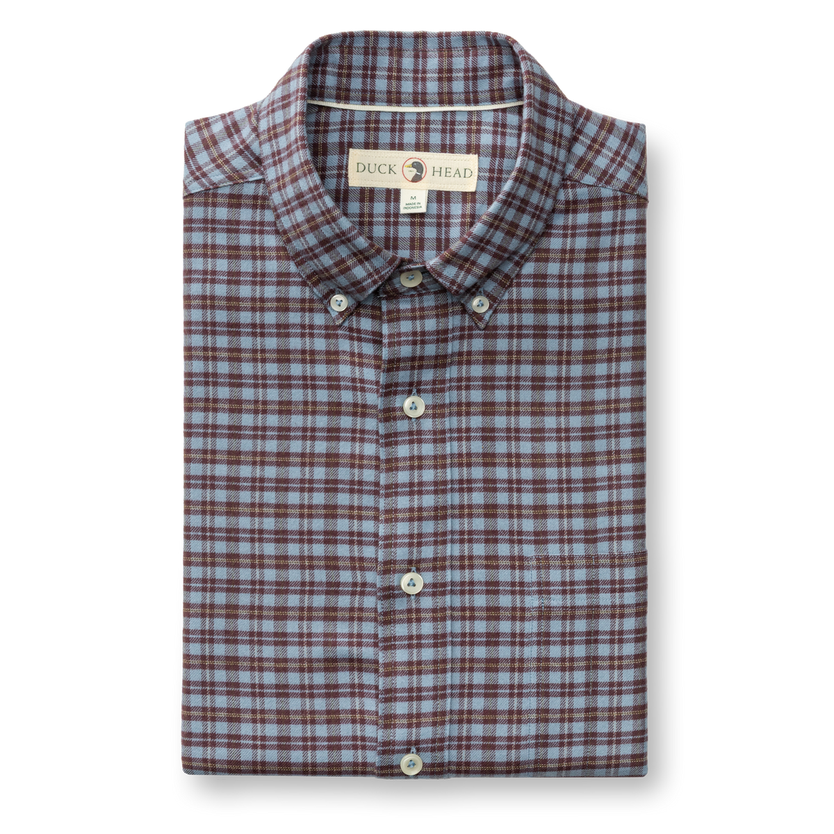LS Cotton Flannel Sport Shirt-Paxon Plaid Windblown Sky