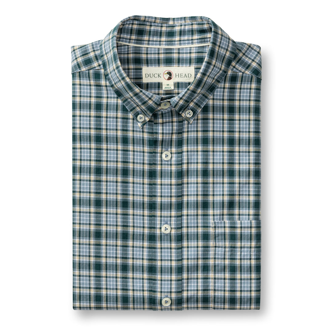 LS Cotton Sport Shirt -Lanier- Emerald Green