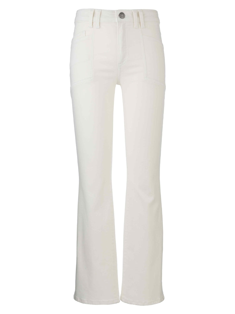 Kelsey High Rise Ankle Flare - Cream