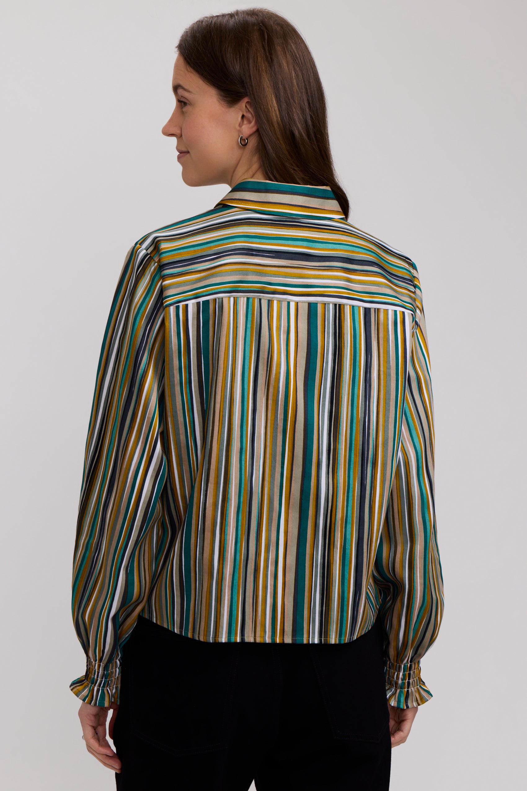 Vivienne Watercolor Stripe Long Sleeve Shirt