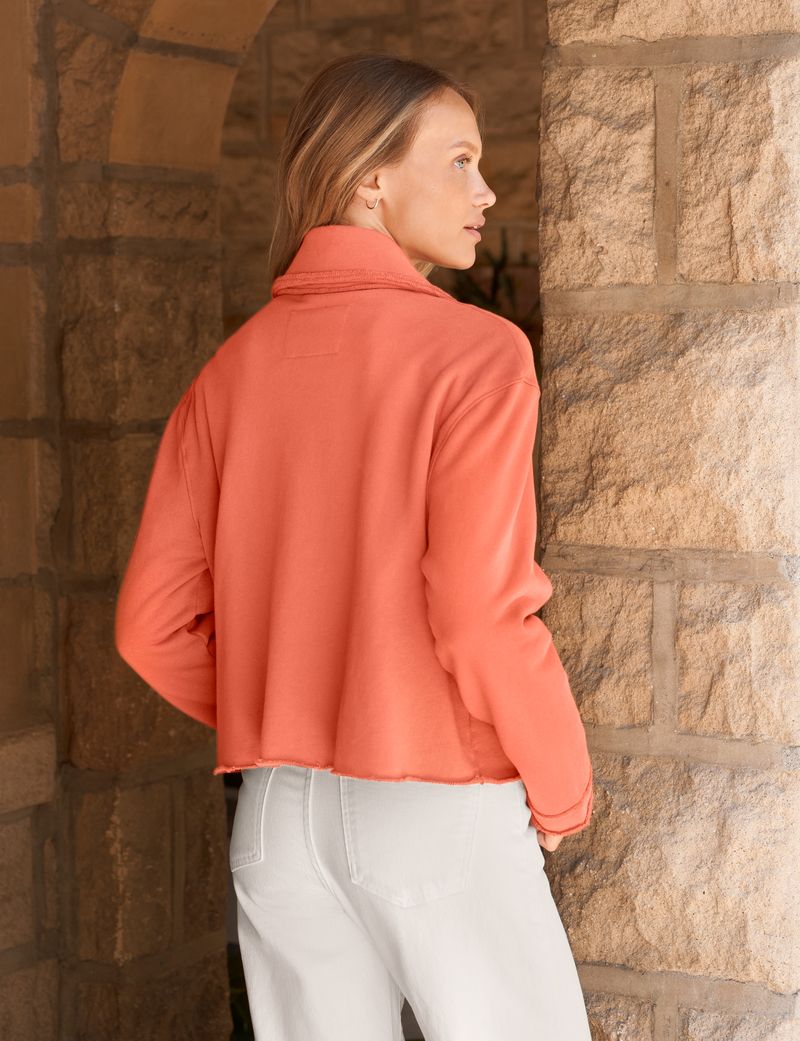 Rowan Button-Up Jacket - Clay