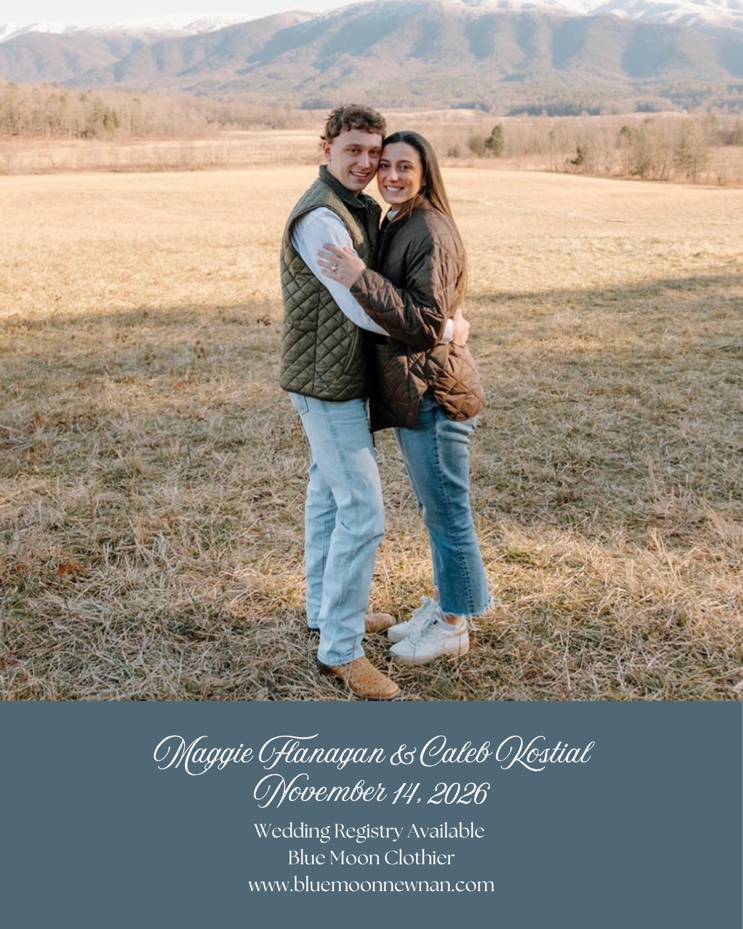Maggie Flanagan & Caleb Kostial November 14,2026