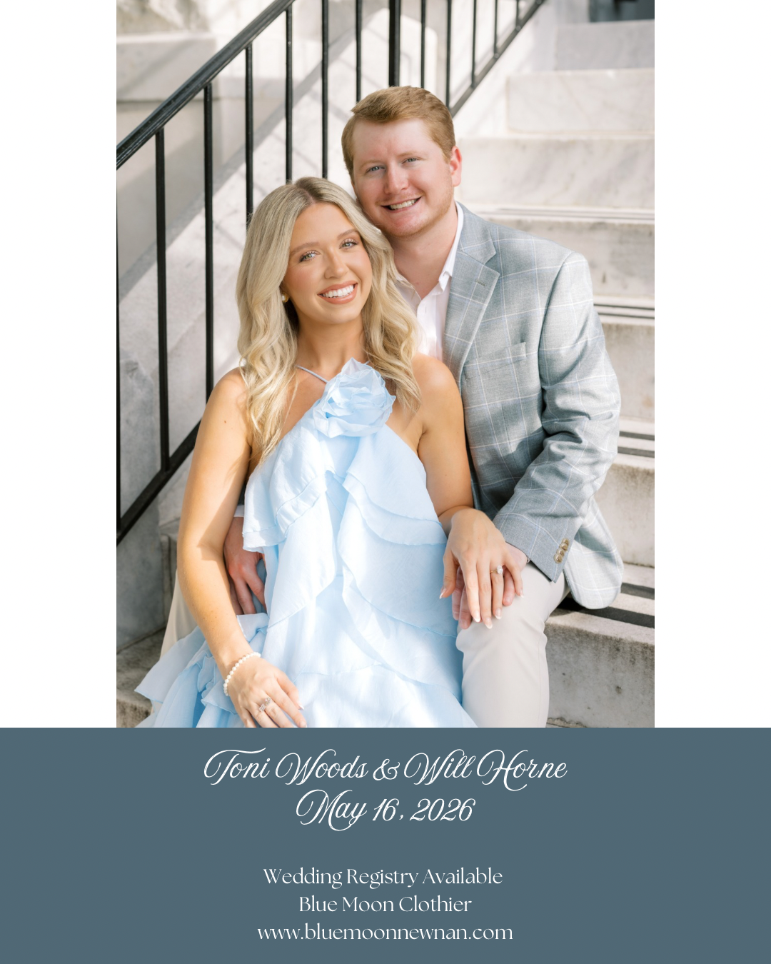 Toni Woods & Will Horne                         May 16, 2026