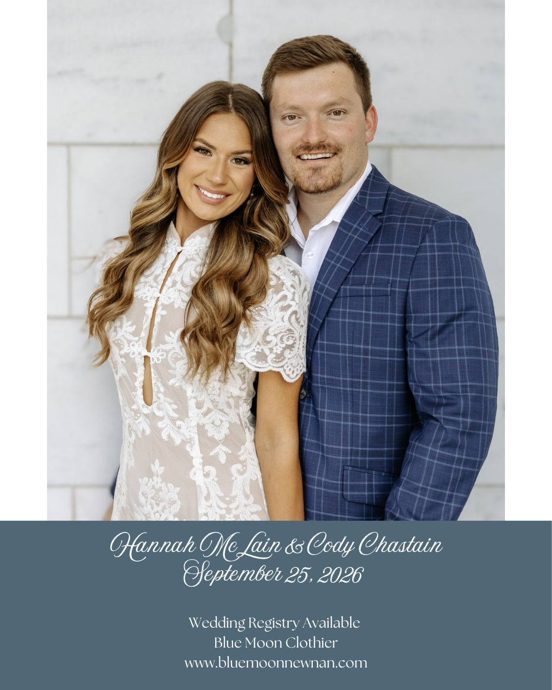 Hannah McLain & Cody Chastain - September 25, 2026