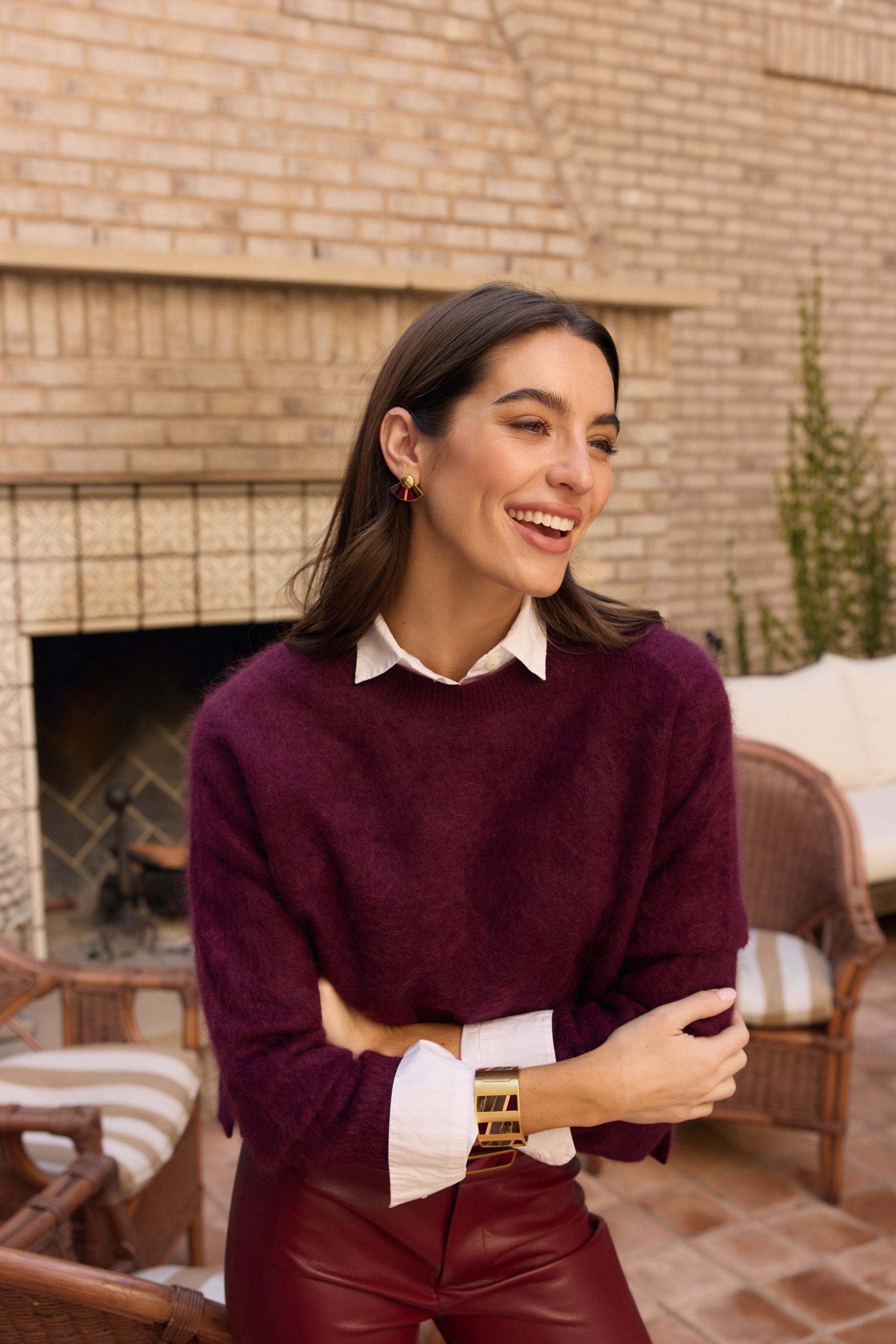 Cora Striped Hinge Cuff