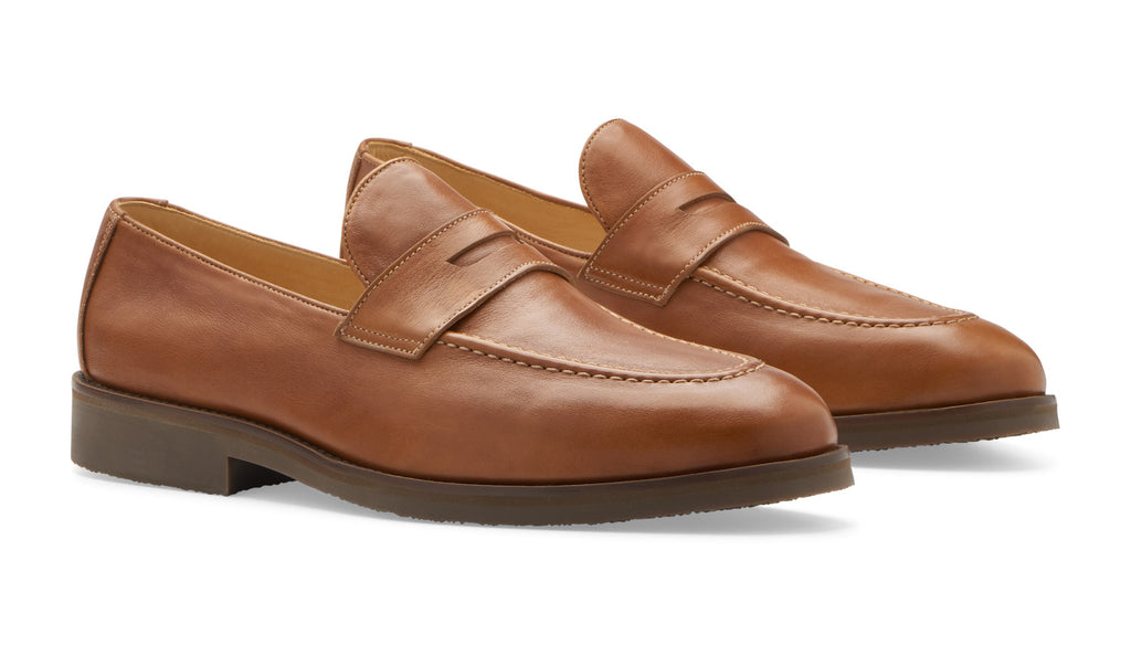 Madison Penny Loafer - COGNAC