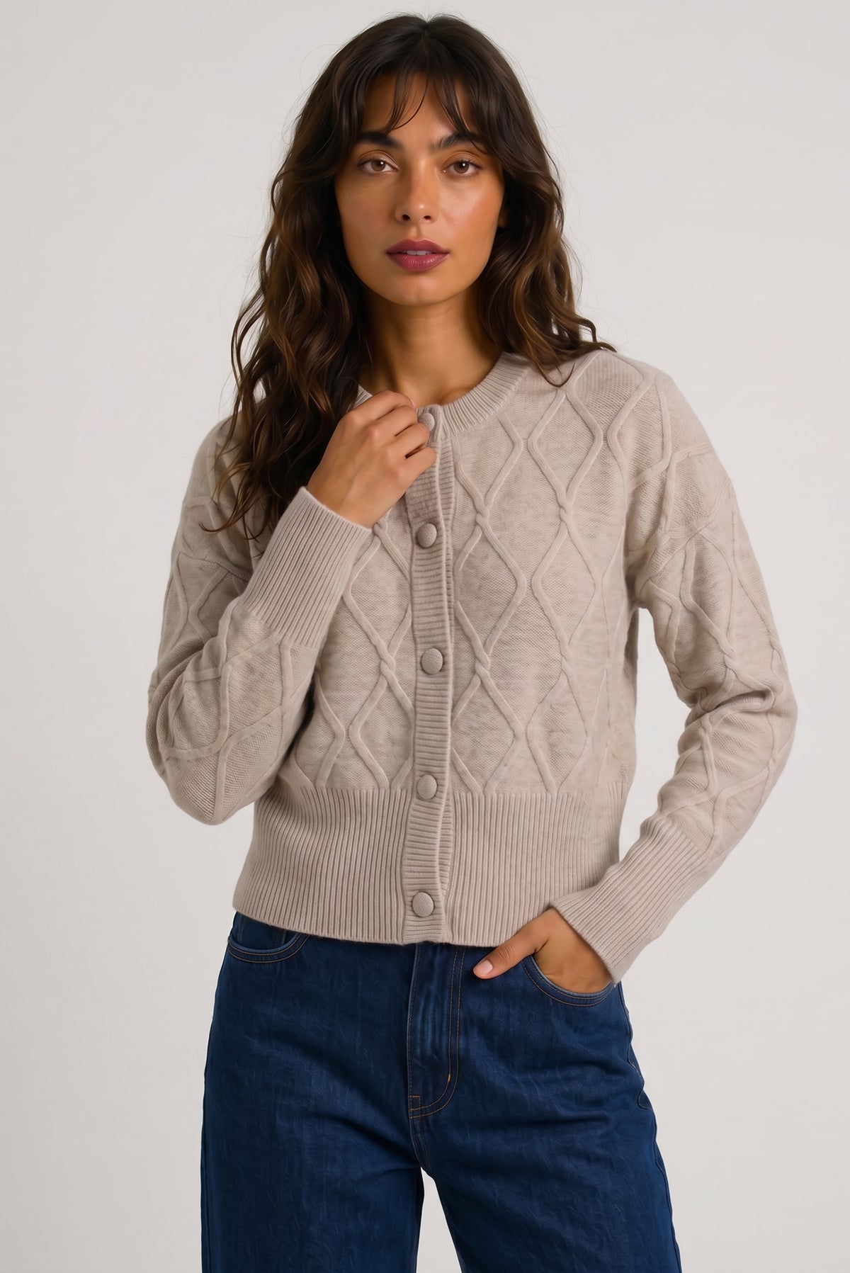 Lattice Cable Claudia Cardi - Wheat