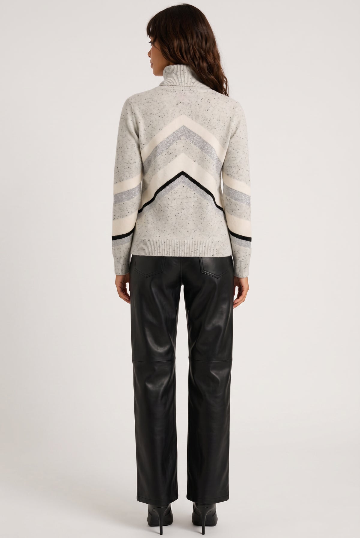 Vera Striped Roll Neck - Forst