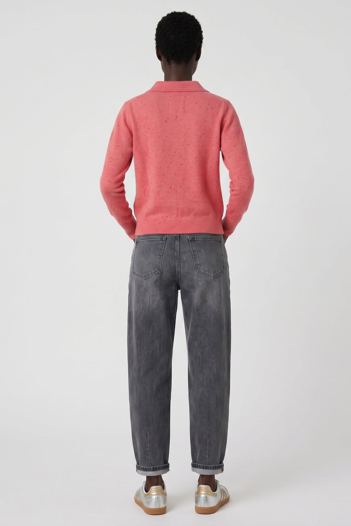 Collared Sweat - Raspberry