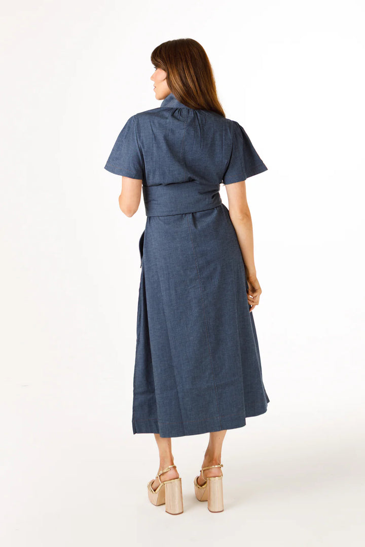 Gretchen-Stretch Denim Dress