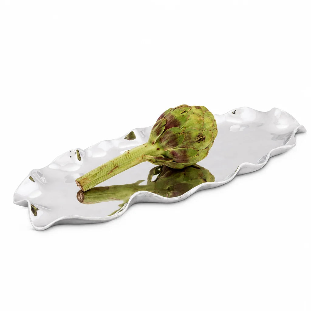 BMH - Oblong Silver Serving Tray 20"x9"