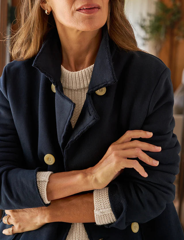 Mini Belfast Cropped Peacoat- British Royal Navy