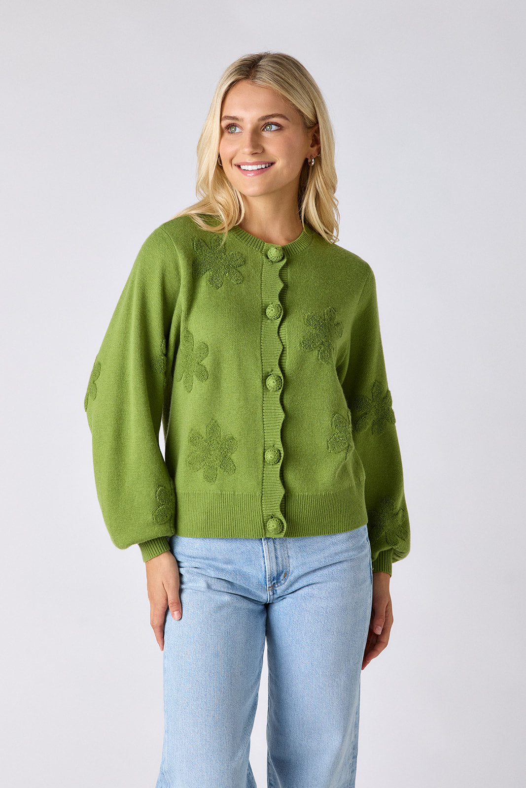 Colson Cardigan - Grass