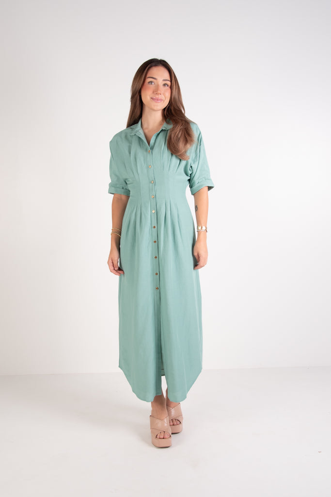 Georgia Dress - Wasabi