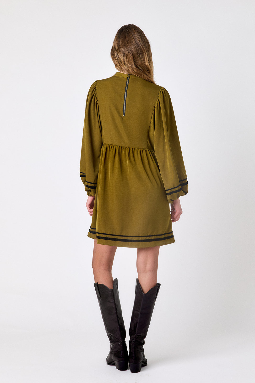 Emma Dress - Dark Lichen