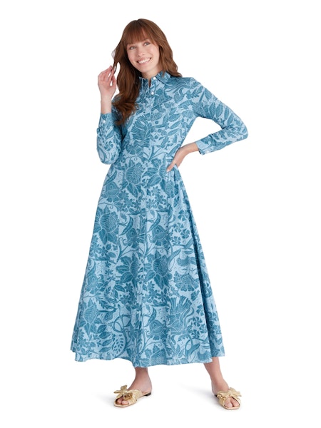 Classic Shirt Dress Slate Chintz