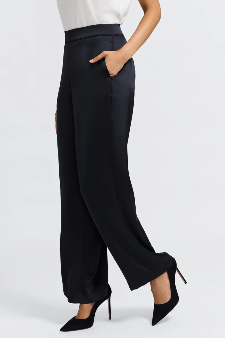 Hostess Beyond Silk Pull on Pant - Black