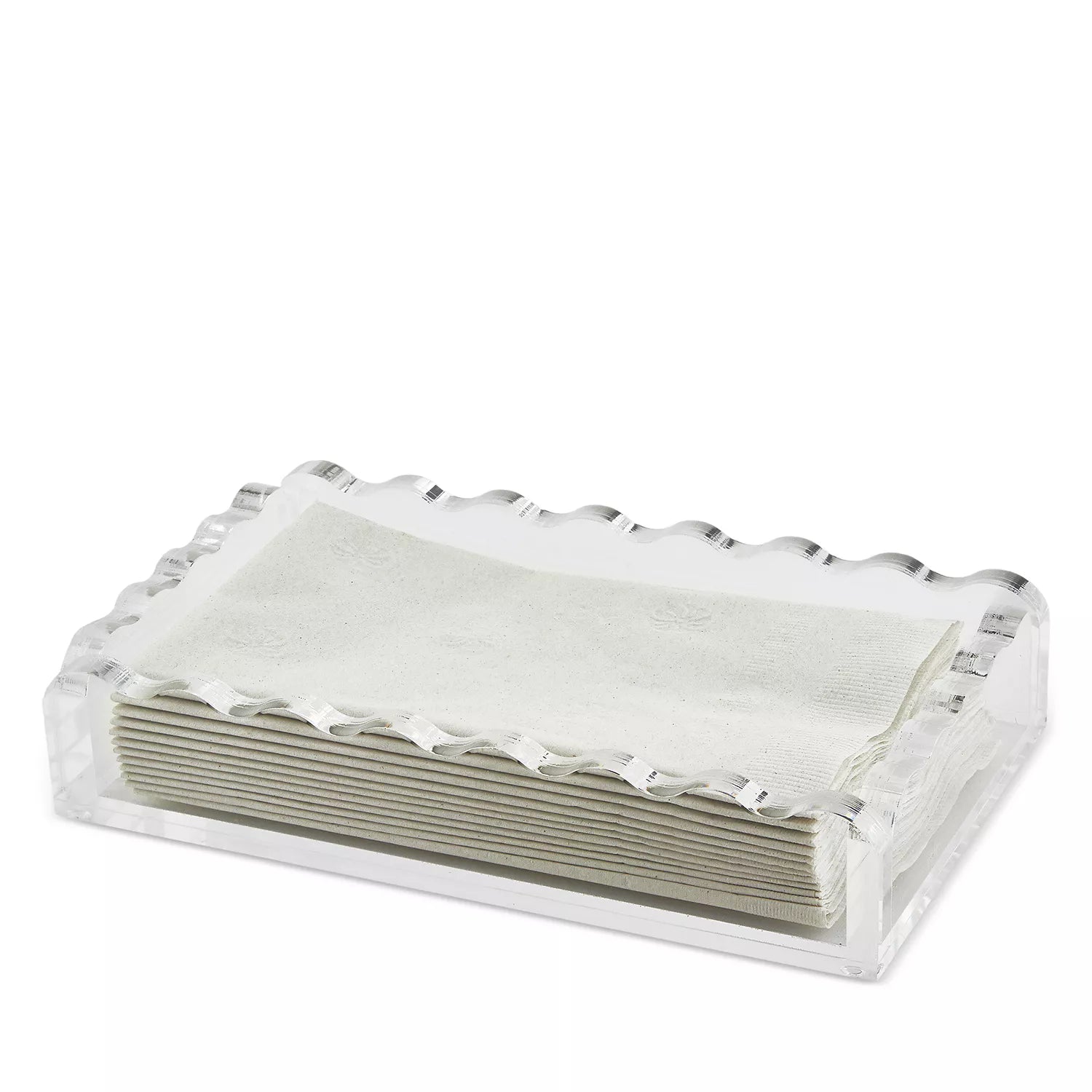 BMH - Acrylic Scalloped Guest Towel Holder