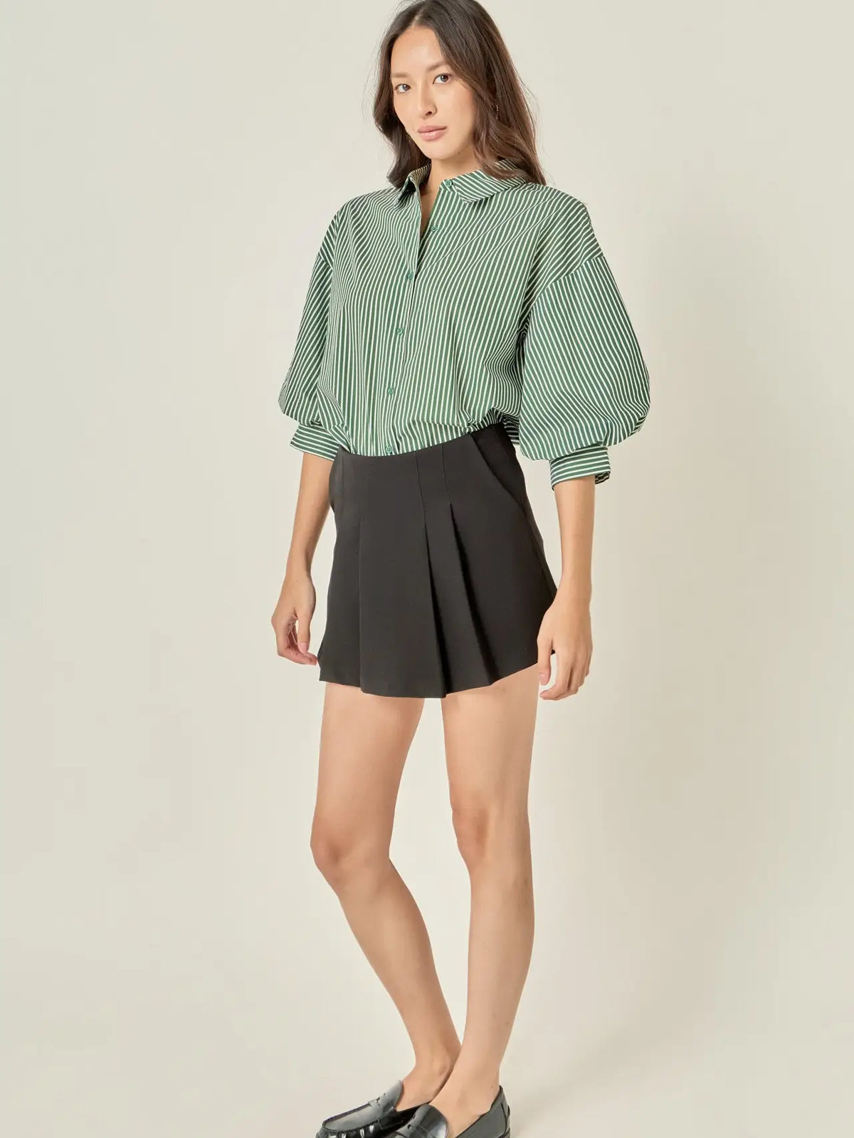 Margo Button-Down - Country Club Green