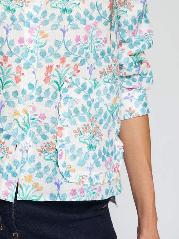 Button Down - Flor Lino Print