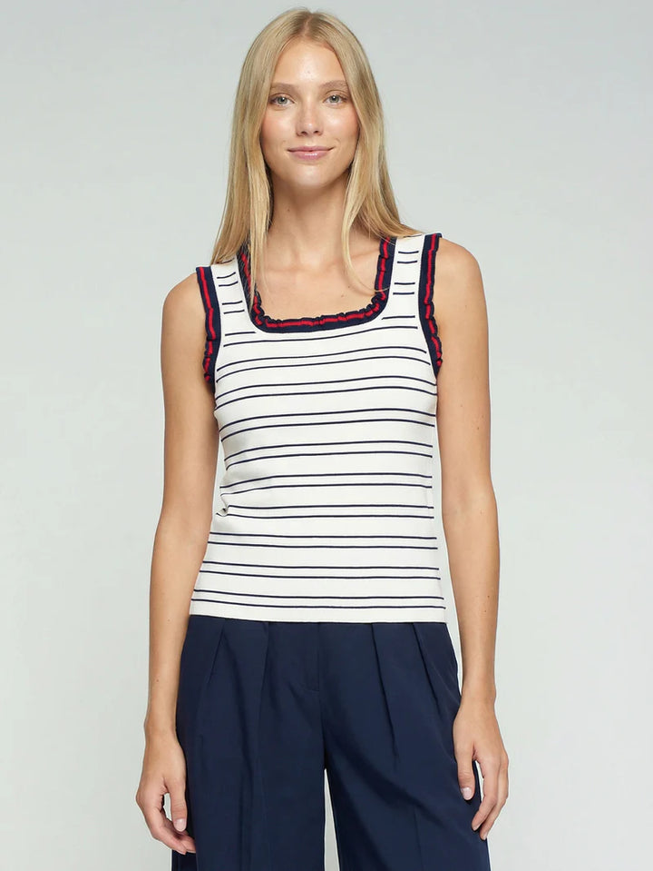 Striped Knit Top - Crudo Marine