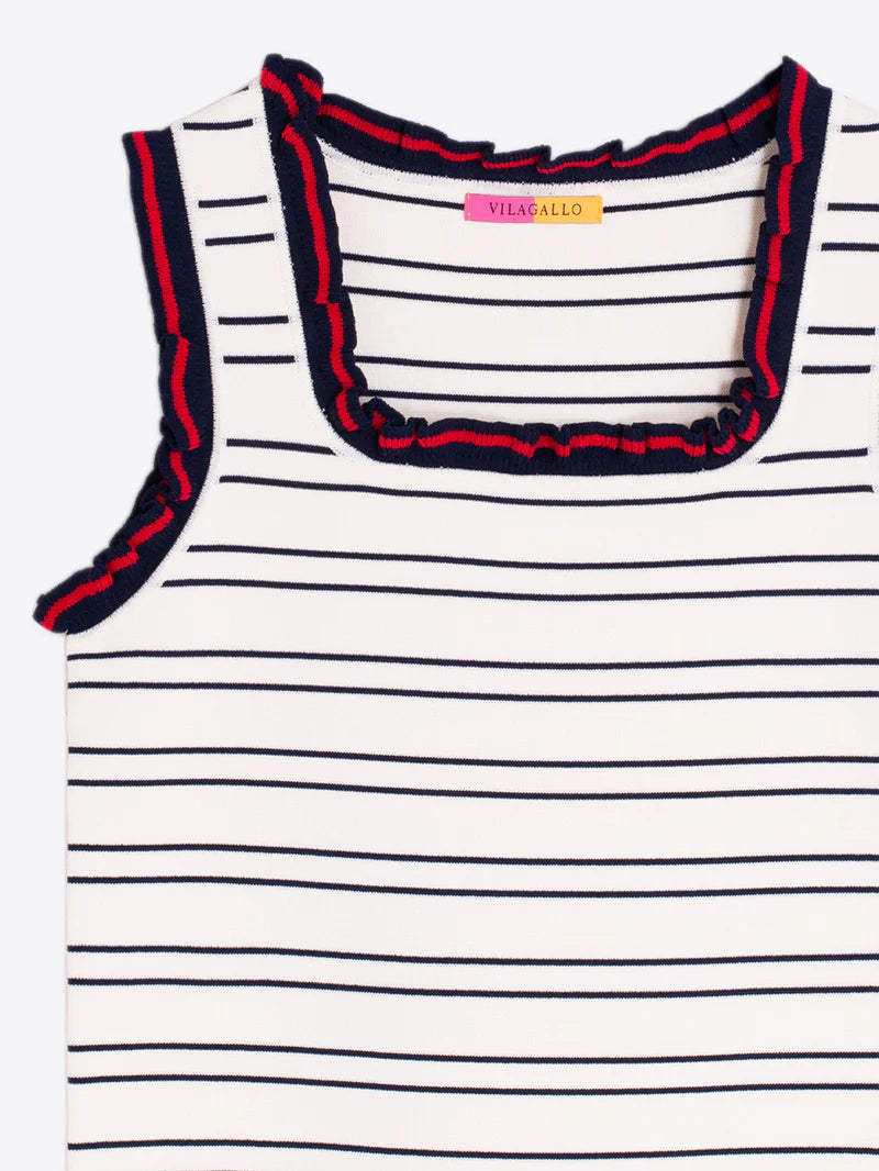 Striped Knit Top - Crudo Marine