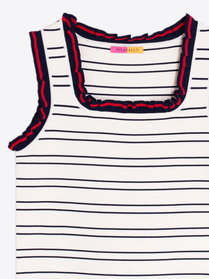 Striped Knit Top - Crudo Marine