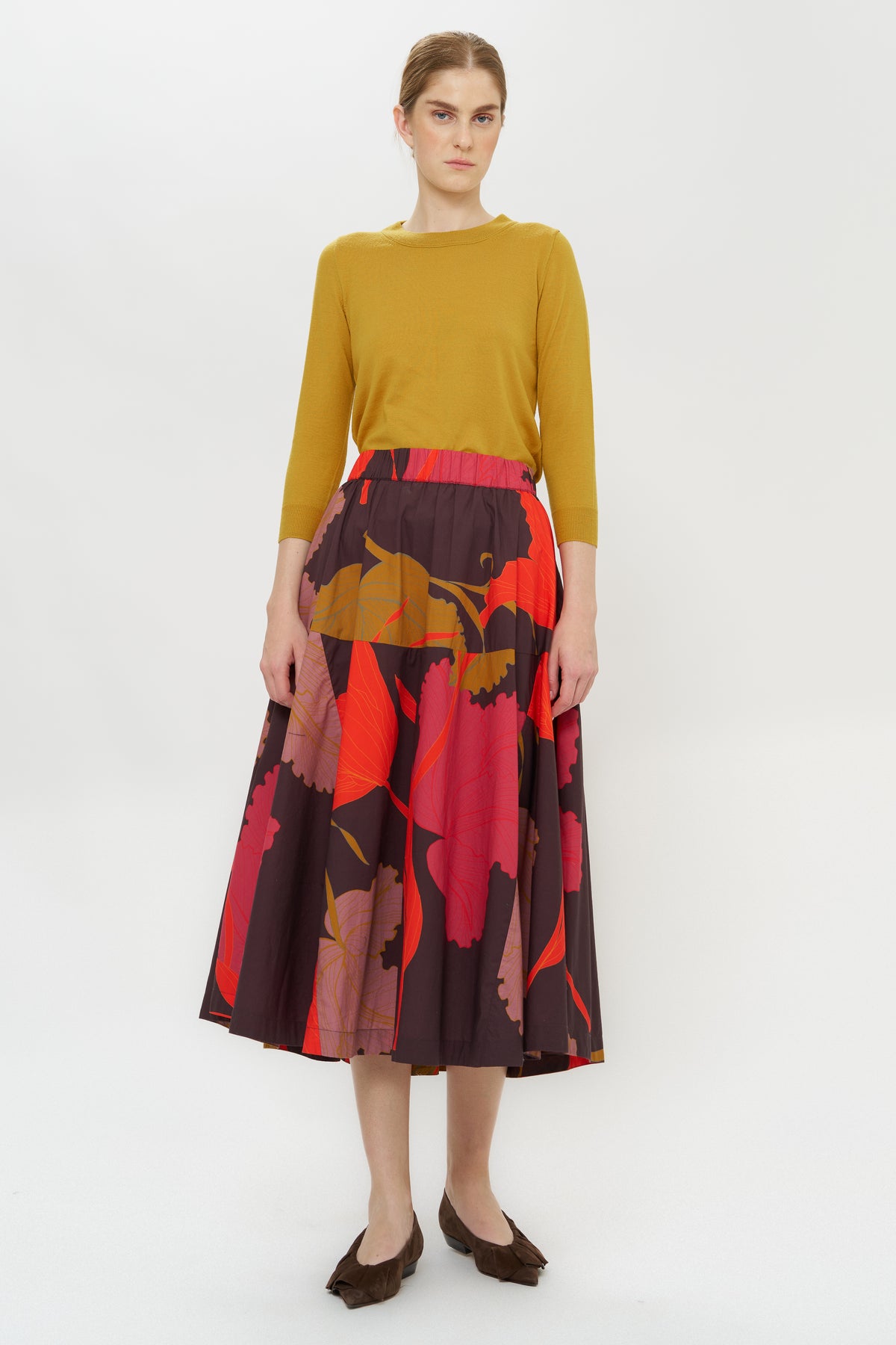 Olivia Skirt - Hague Brown