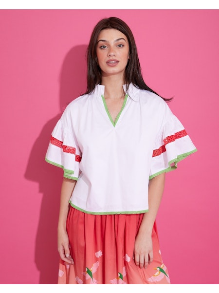 June Top - Bright White