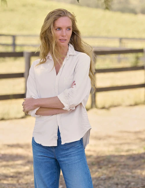 Eileen Relaxed Button-Up - Vintage White