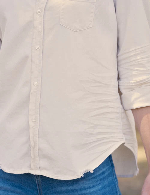 Eileen Relaxed Button-Up - Vintage White