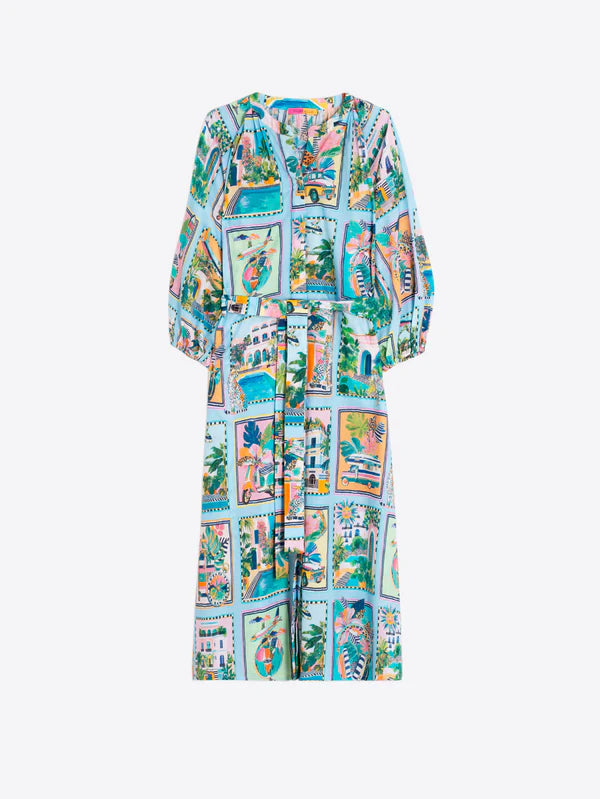 Tropical Scenes Dress - 33654 Sole Voile