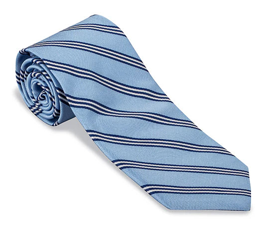F2449 Carolina Blue Brooks Stripe