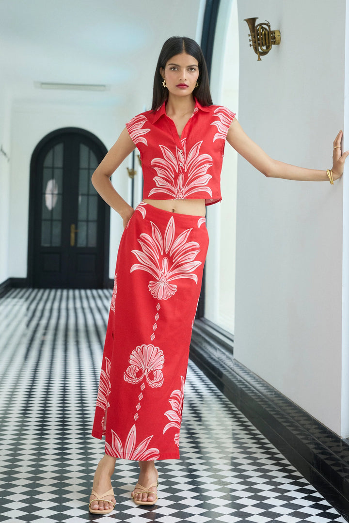 Alba Top - Palm Springs Rouge