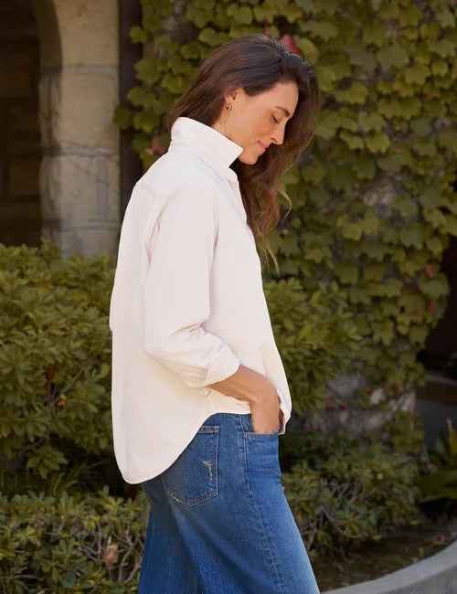 Eileen Relaxed Button-Up - Vintage White