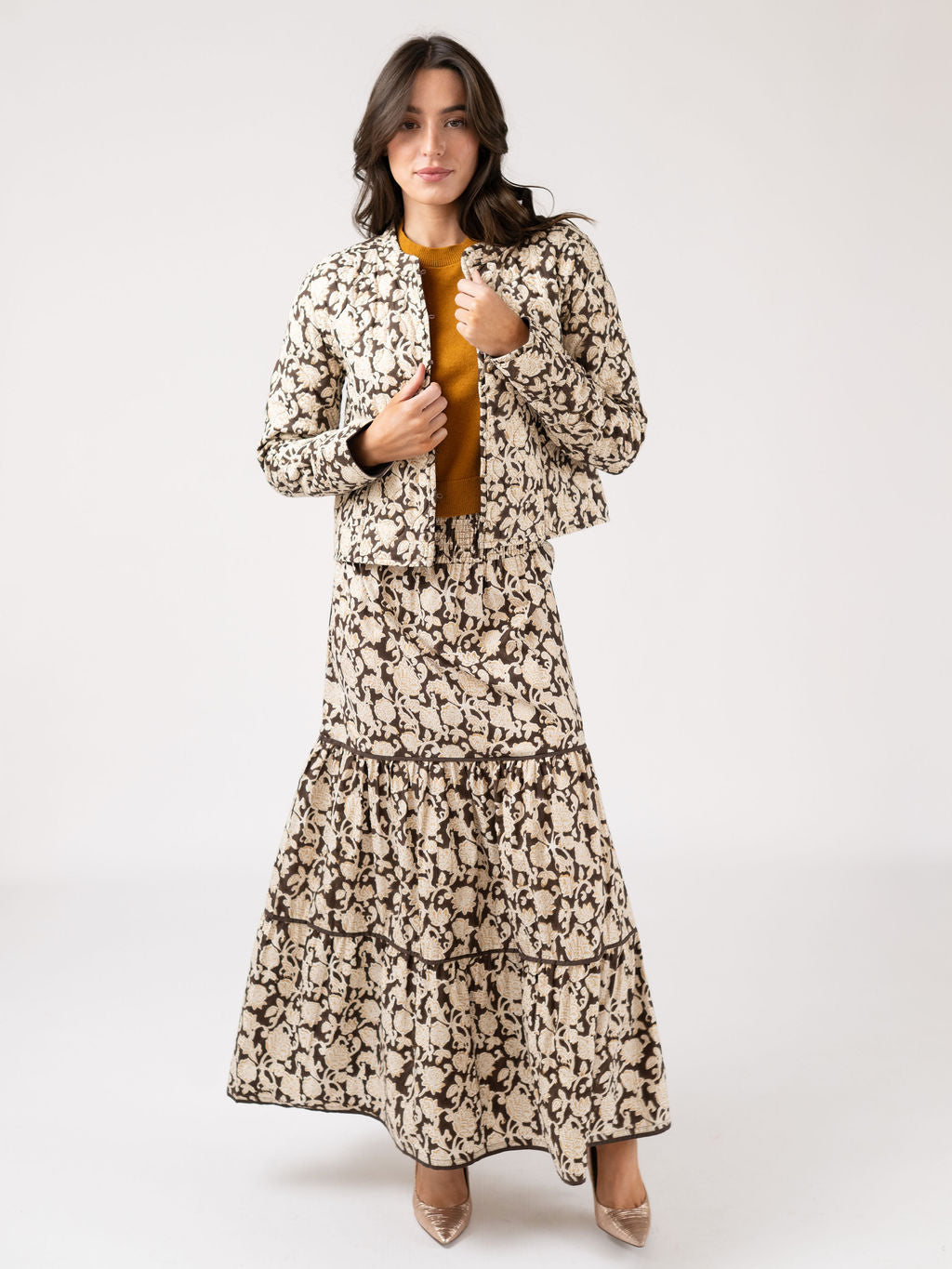 Pari Quilted Jacket - Cocoa