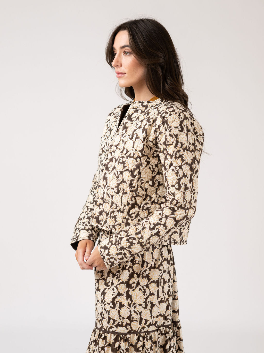 Pari Quilted Jacket - Cocoa