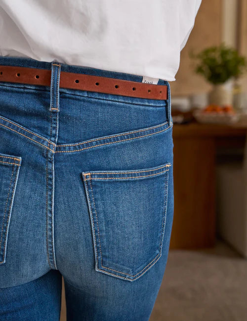 Cara Classic Italian Belt - Tobacco