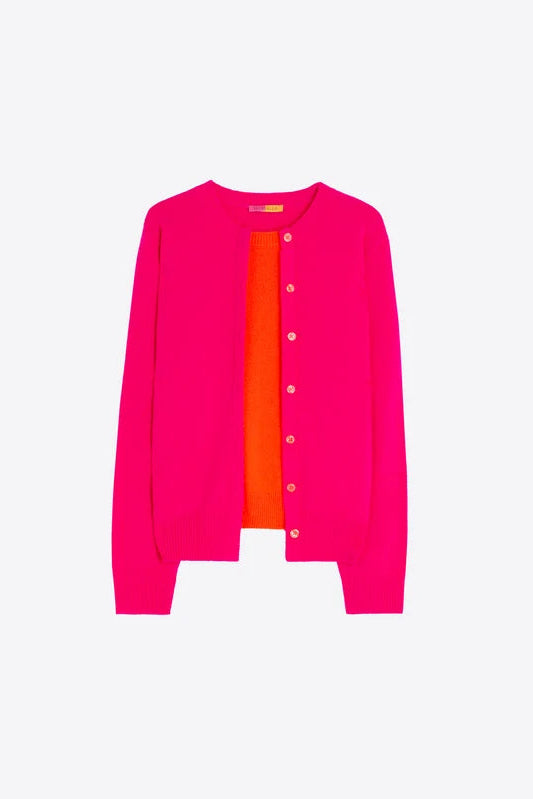 Wool Jumper - Orange & Pink