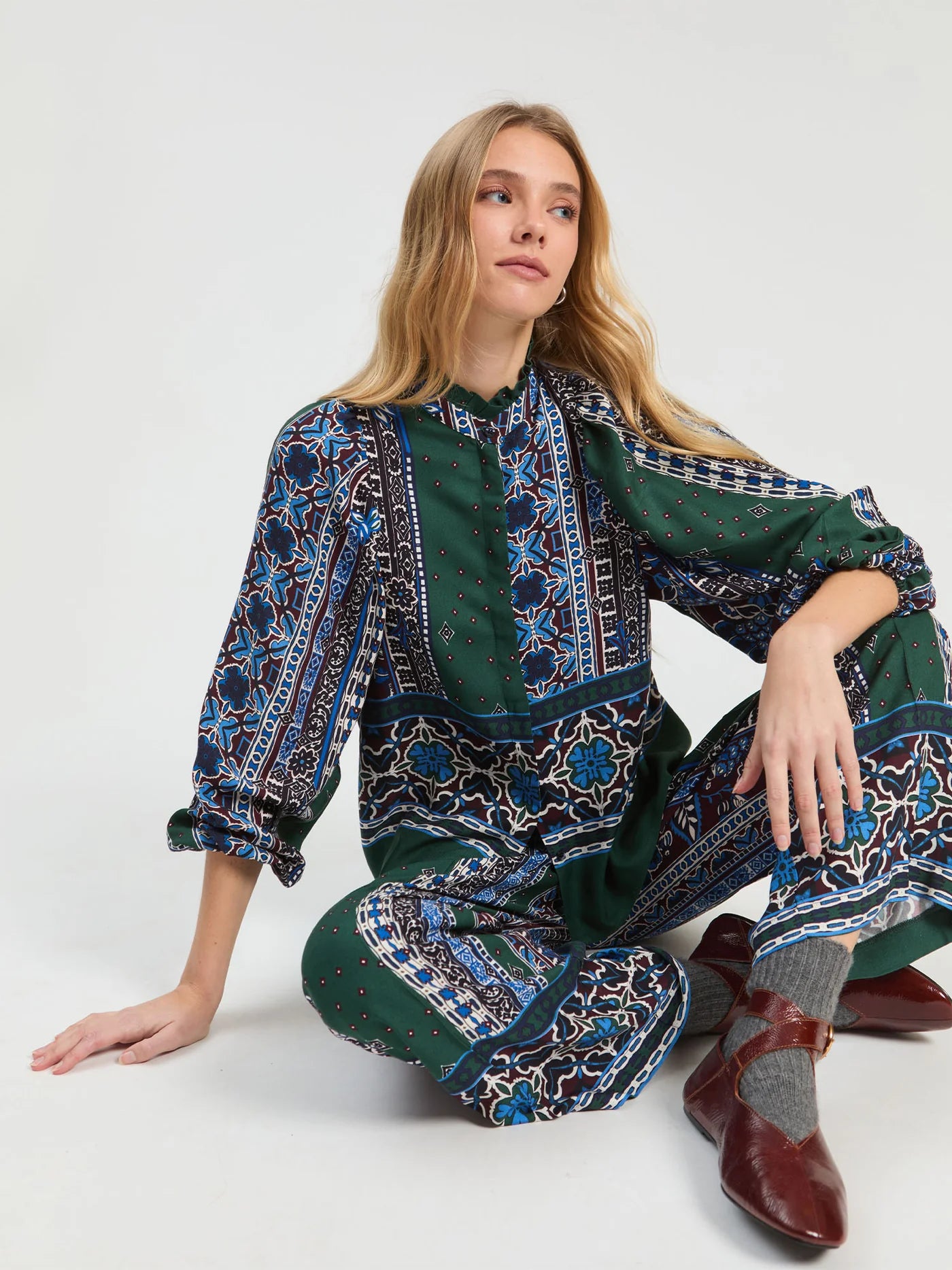 Border and Flower Trouser