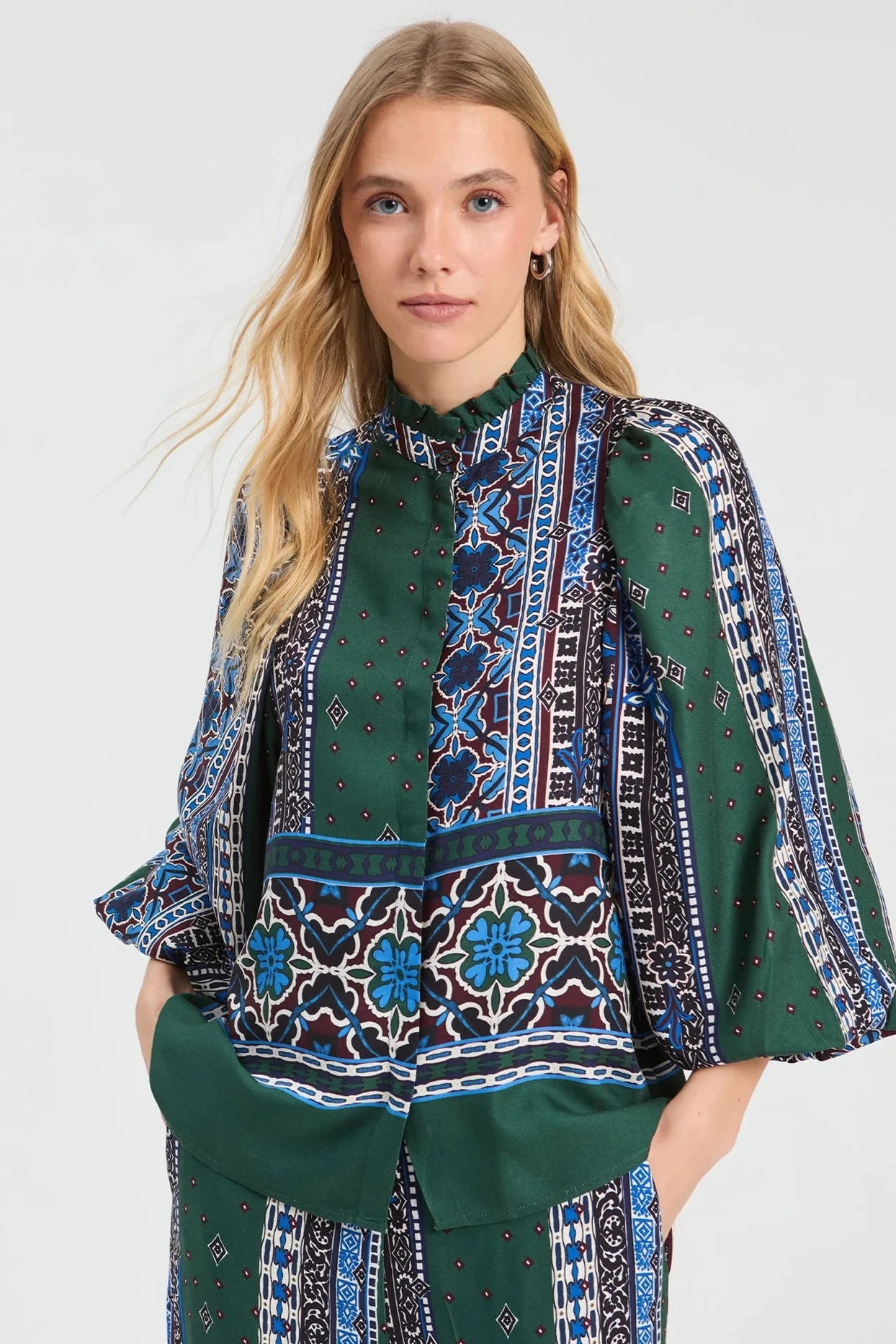 Border and Floral Shirt