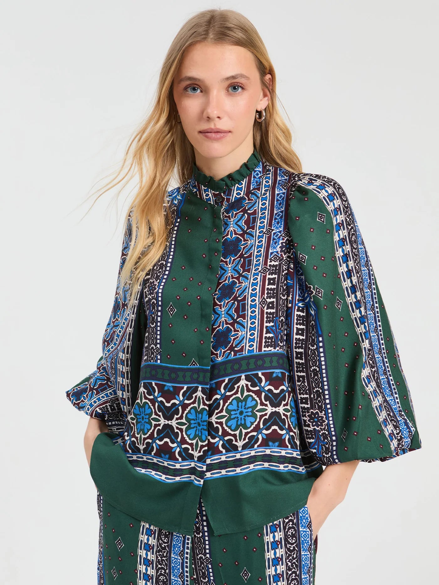 Border and Floral Shirt