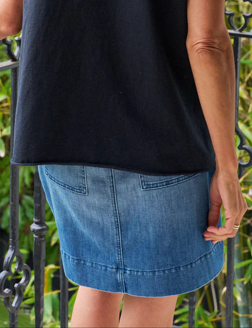 Jameson Skirt - Utility Blue w/Light Wash