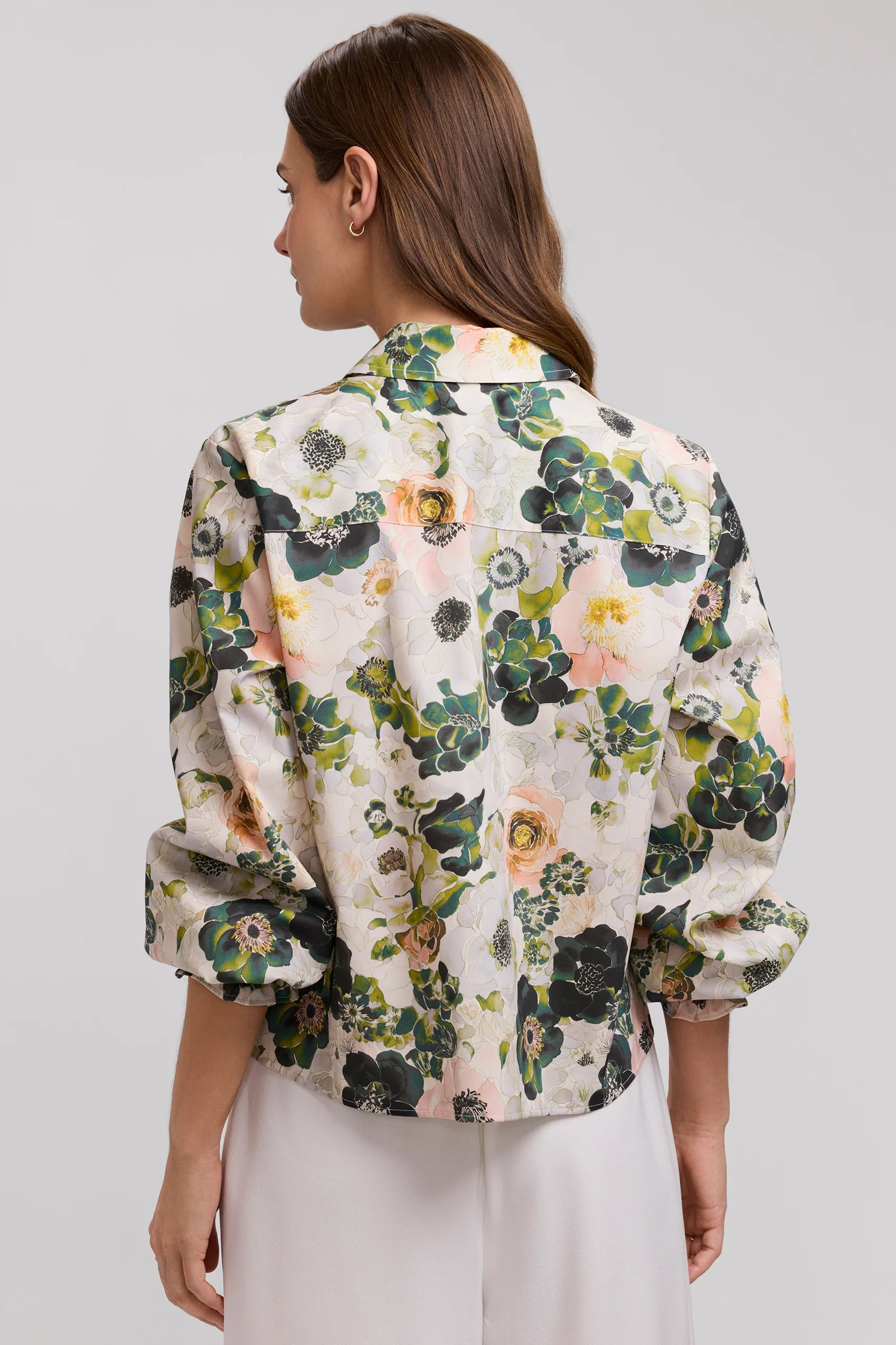Vivienne Painted Bouquet Long Sleeve Shirt