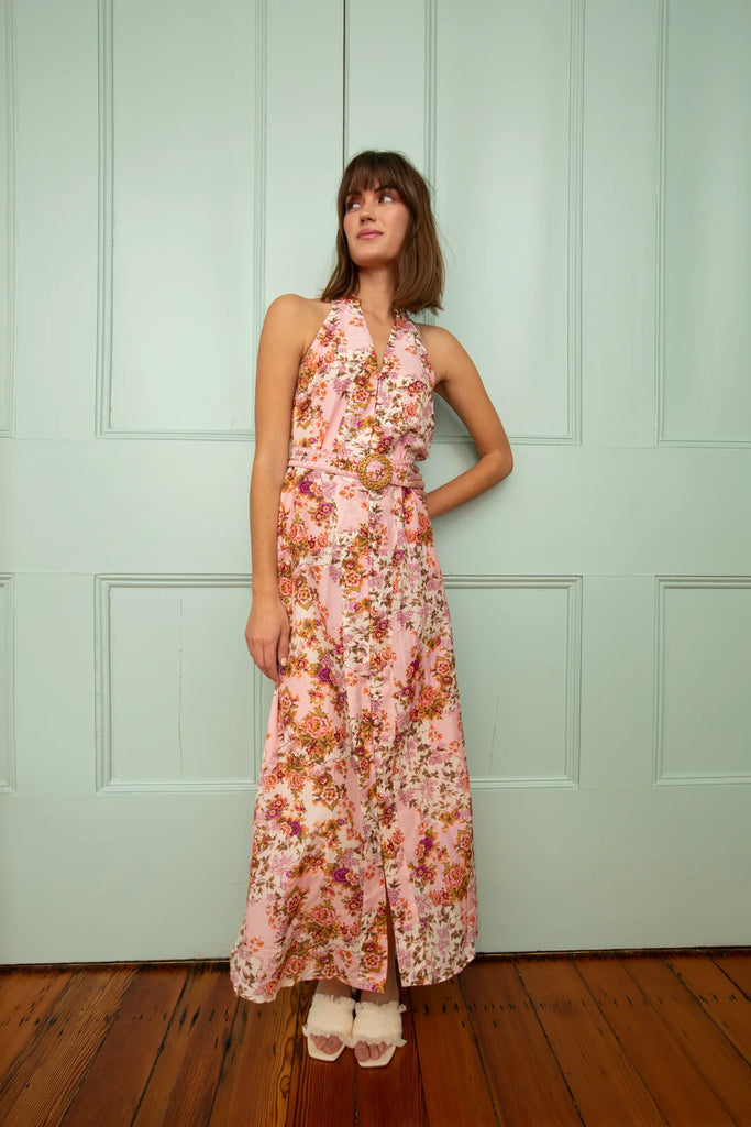 Georgina Maxi Dress in Blush Bloom