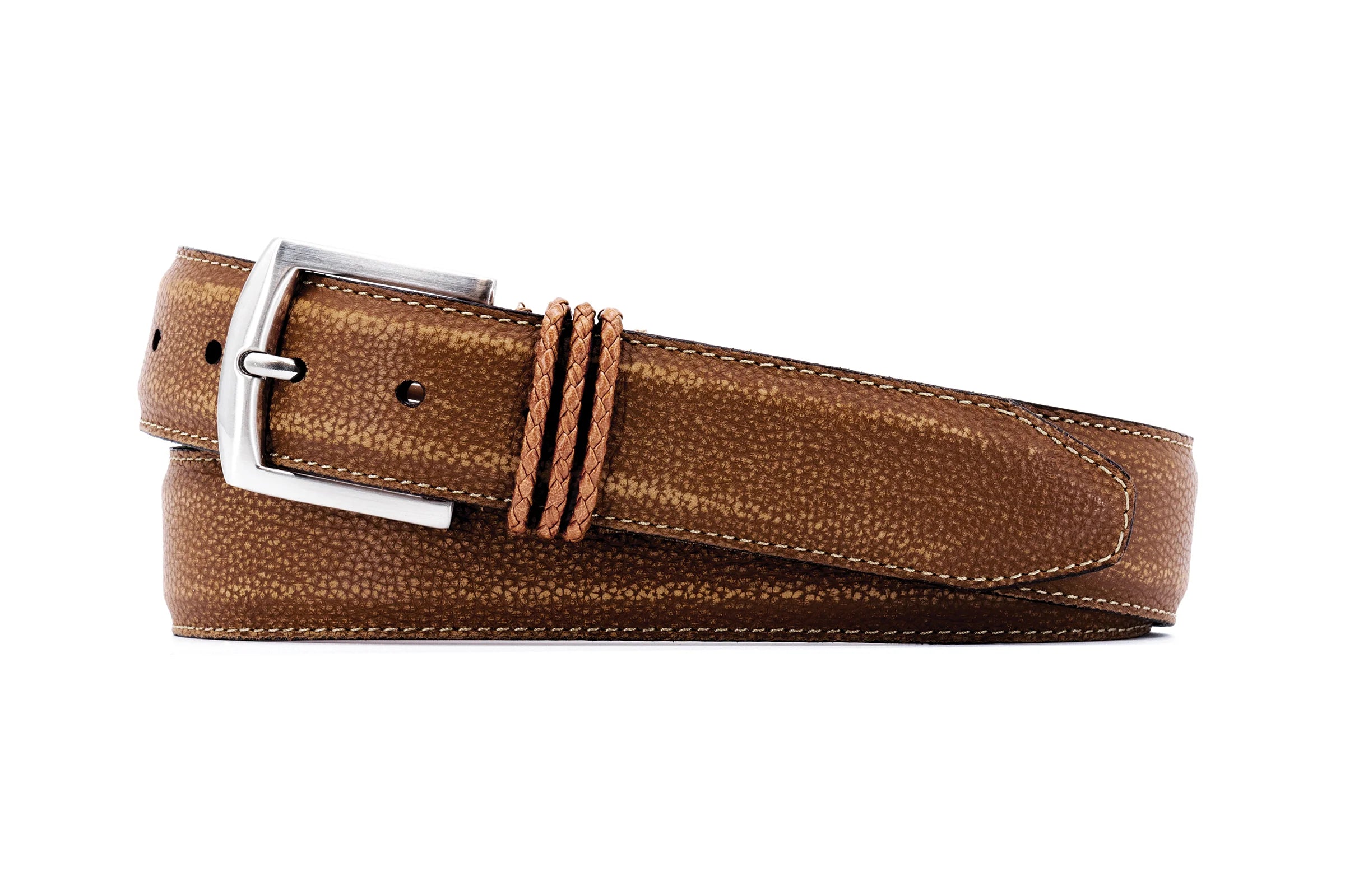 Bermuda Braid Belt - Bark
